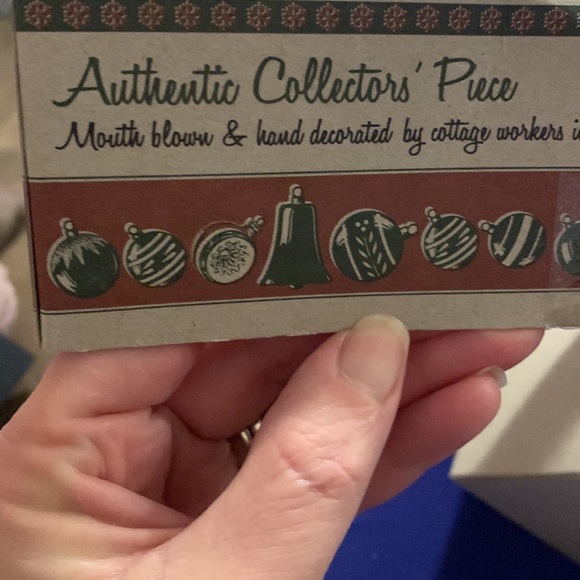 Scottish Santa Clause wearing a plaid kilt , blowing bagpipes, Mouth blown w box - Picture 3 of 5